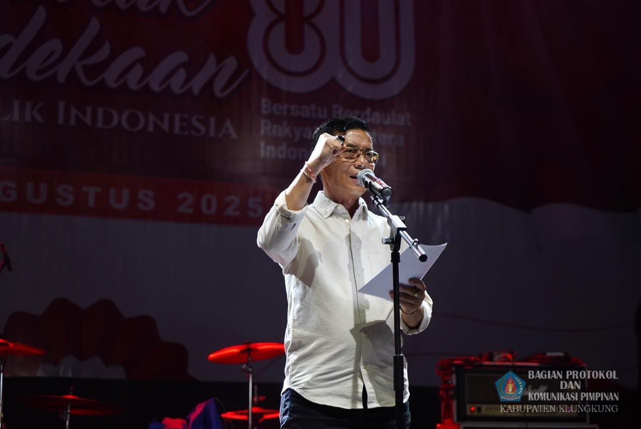 Malam Hiburan Semarak Kemerdekaan Republik Indonesia ke 80 di Klungkung