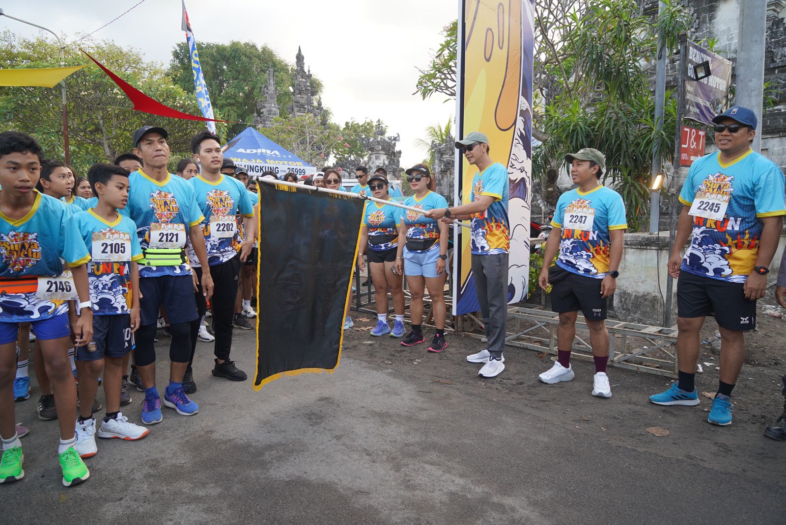 Lepas Fun Run Surya Metu Festival, Wabup Tjok Surya : Rancang Kegiatan Olahraga Lari di Musim Low Season