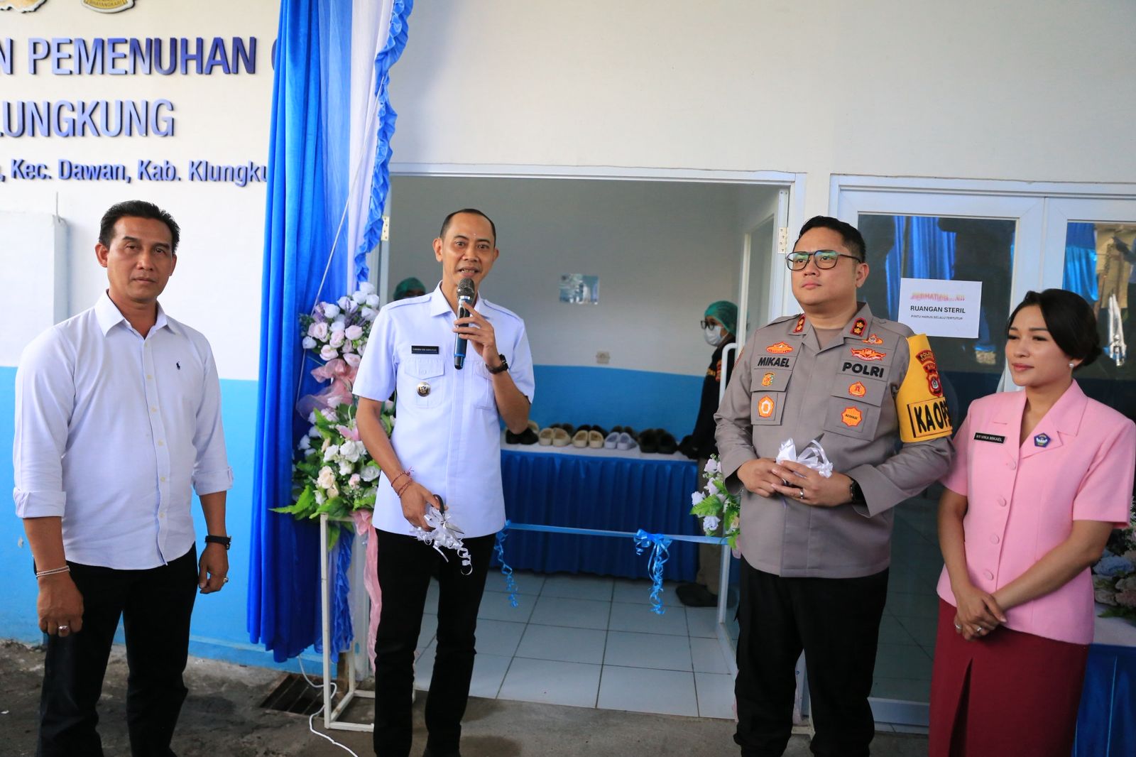 Tingkatkan Kualitas Kesehatan Masyarakat, Wabup Tjok Surya Hadiri Peresmian SPPG Polres Klungkung