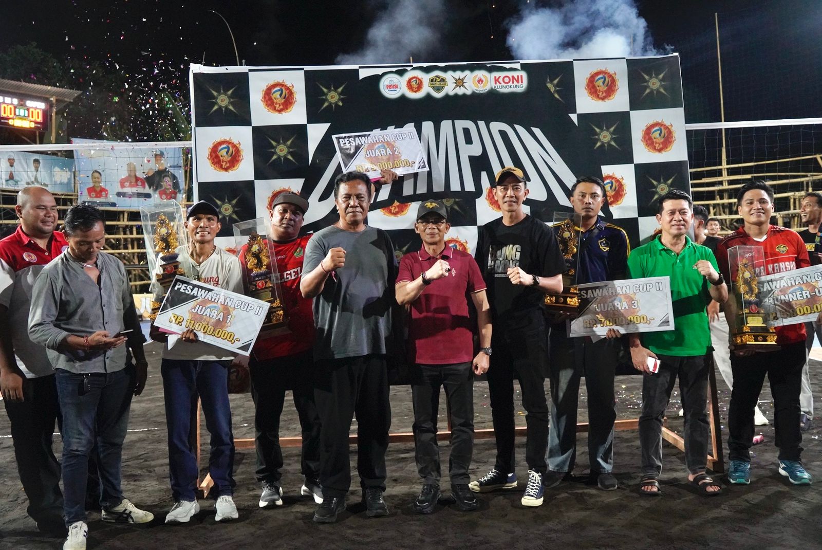 SMS Lembongan Sabet Juara, Bupati Satria Resmi Tutup Turnamen Pesawahan Cup II