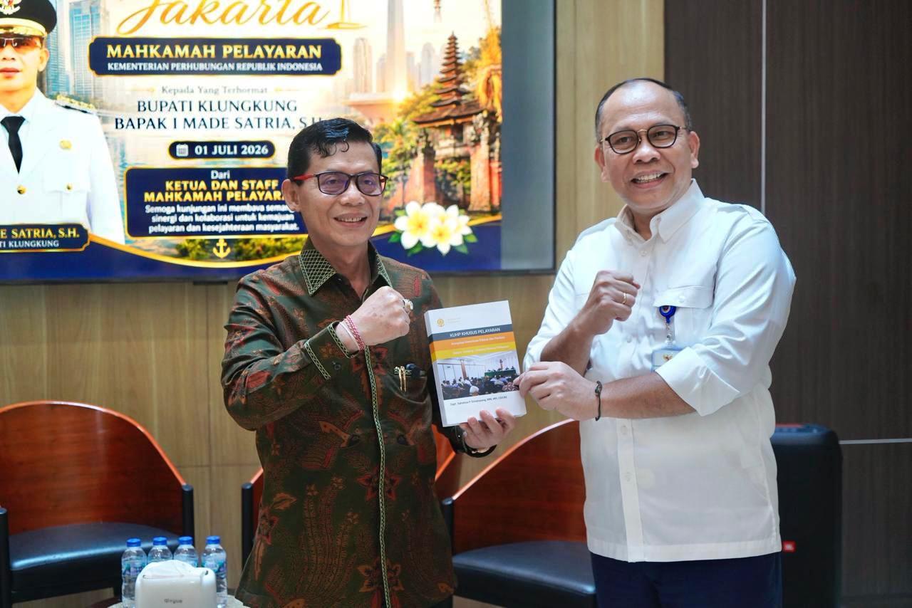 Percepat Realisasi Pelabuhan Pesinggahan, Bupati Klungkung Temui Mahkamah Pelayaran Kemenhub RI